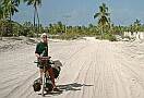 Sandvej på østkysten af Zanzibar