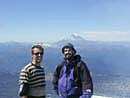 Med Zohar på toppen af vulkanen Villarica